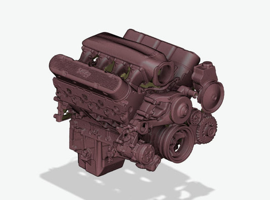 5.3 LS w/ AC & amp; Low Ram Intake – STL File